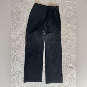 C’est City Vintage Genuine Suede Black Pants, Sz 6